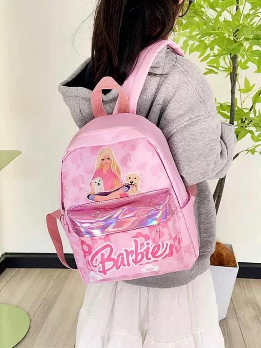 Pink Barbie Backpack Collection Display – Stylish School Bag Set
